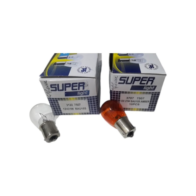 AMPÜL NORMAL 12V 93 21W YAKIN TIRNAK AMBER TURUNCU 7507T SUPERLIGHT