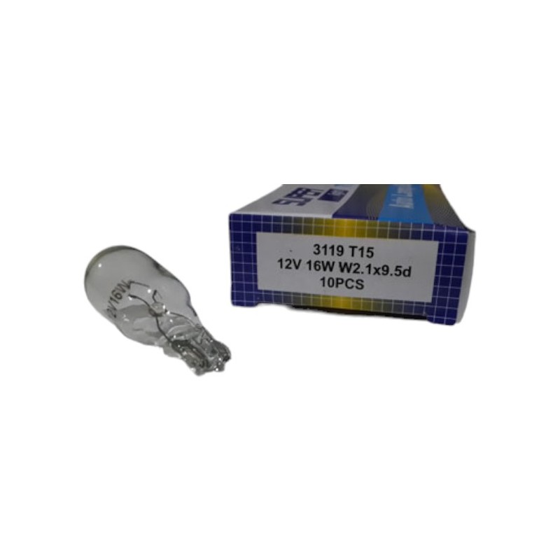 AMPÜL NORMAL DİPSİZ T15 12V 16W BÜYÜK KAFA SUPERLIGHT 3119 12T15 SL311
