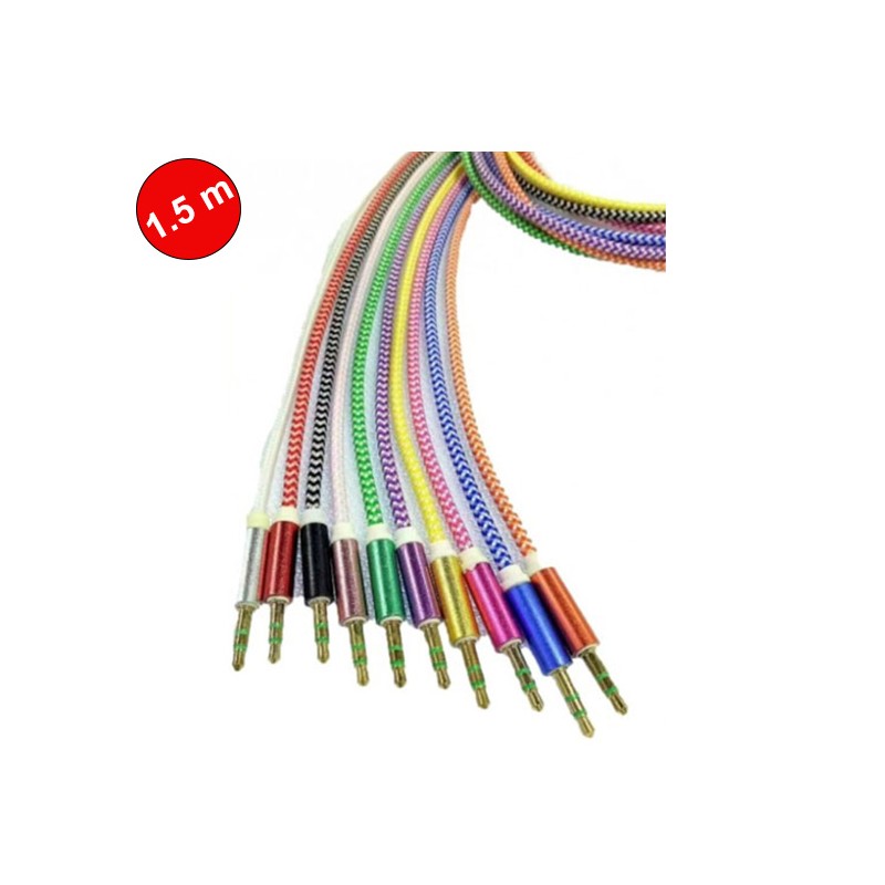 AUX KABLO 1,5M RENKLİ UZUN 4800005 KGN