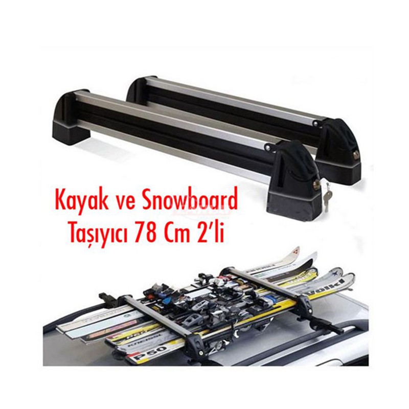 BAGAJ KAYAK VE SNOWBOARD TAŞIYICI 78CM 2Lİ 0761041 CARUB
