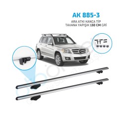 BAGAJ ARA BAR ATKI PROF. TAVANA YAPIŞIK SIKIŞTIRMALI GRİ 130CM AK 885-